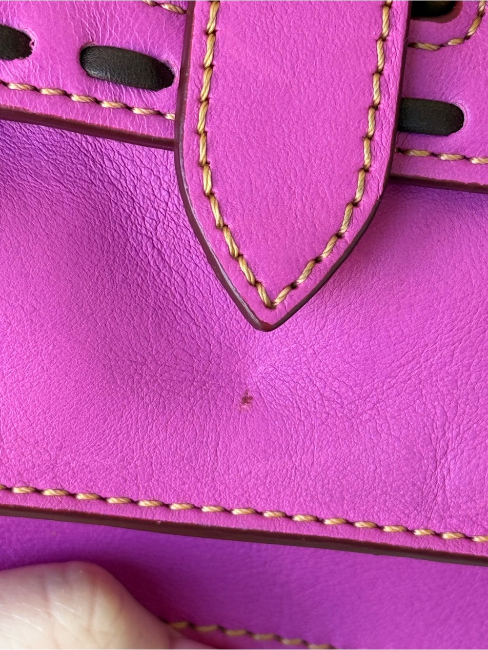 Dooney & Bourke Violet Florentine Leather Crossbody Bag - Picture 10 of 14